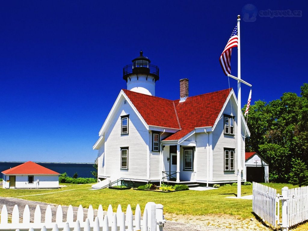 Foto: West Chop Lighthouse, Tisbury, Marthas Vineyard, Massachusetts