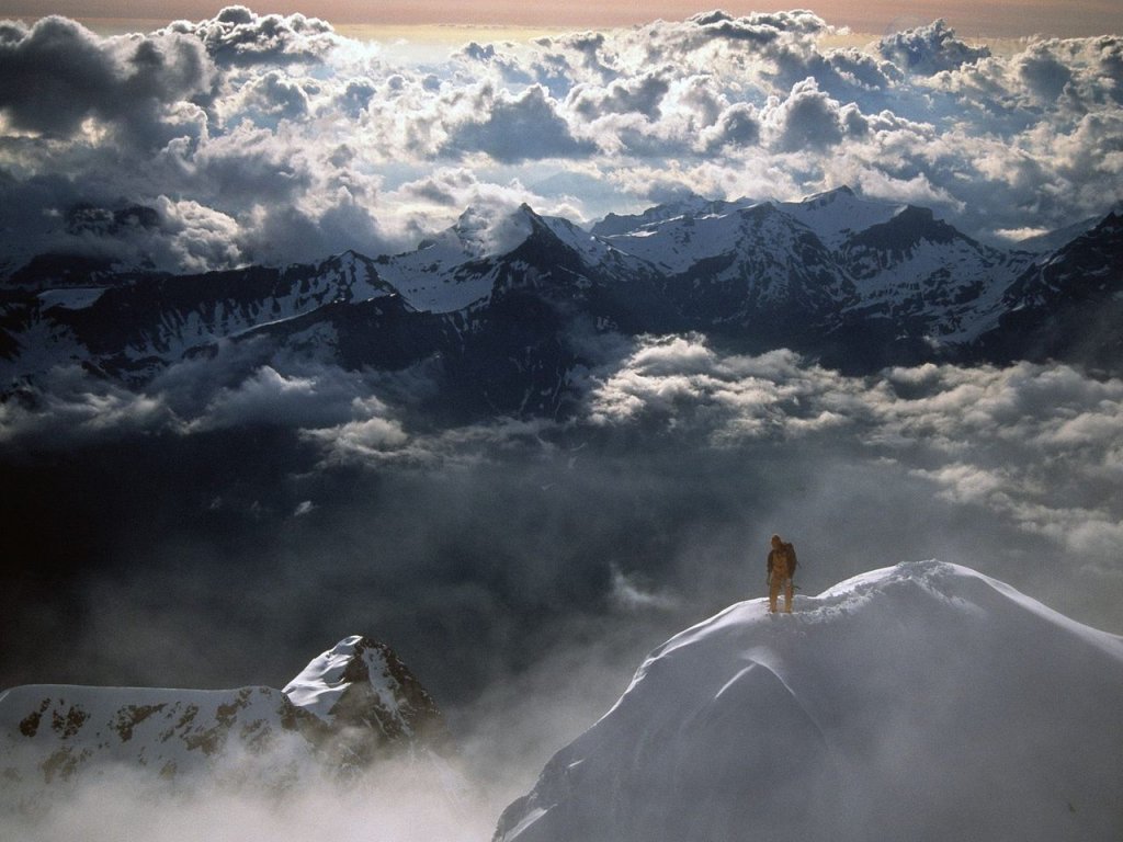 Foto: On Top Of Eiger Peak, Berner Alpen, Switzerland