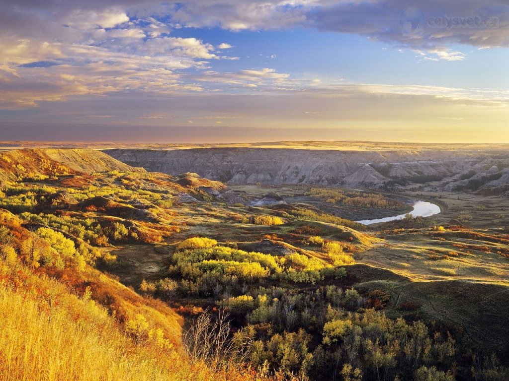 Foto: Early Morning Light, Dry Island Buffalo Jump Provincial Park, Alberta, Canada