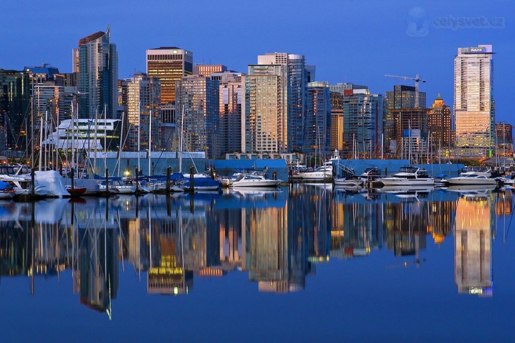 Foto: Coal Harbour, Downtown Vancouver Skyline, British Columbia, Canada