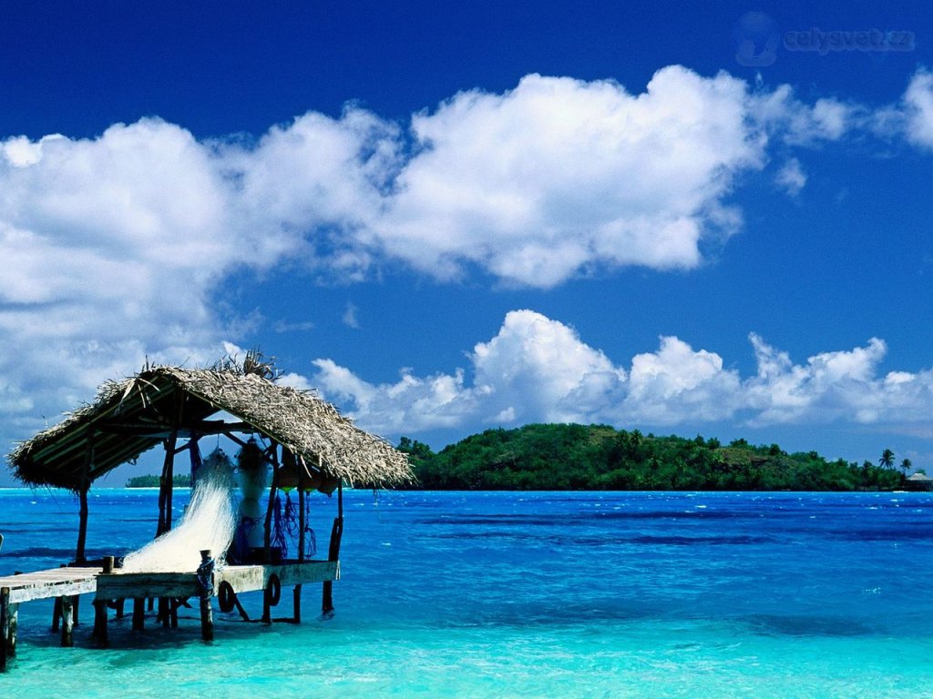 Foto: Thatched Hut, Bora Bora, French Polynesia