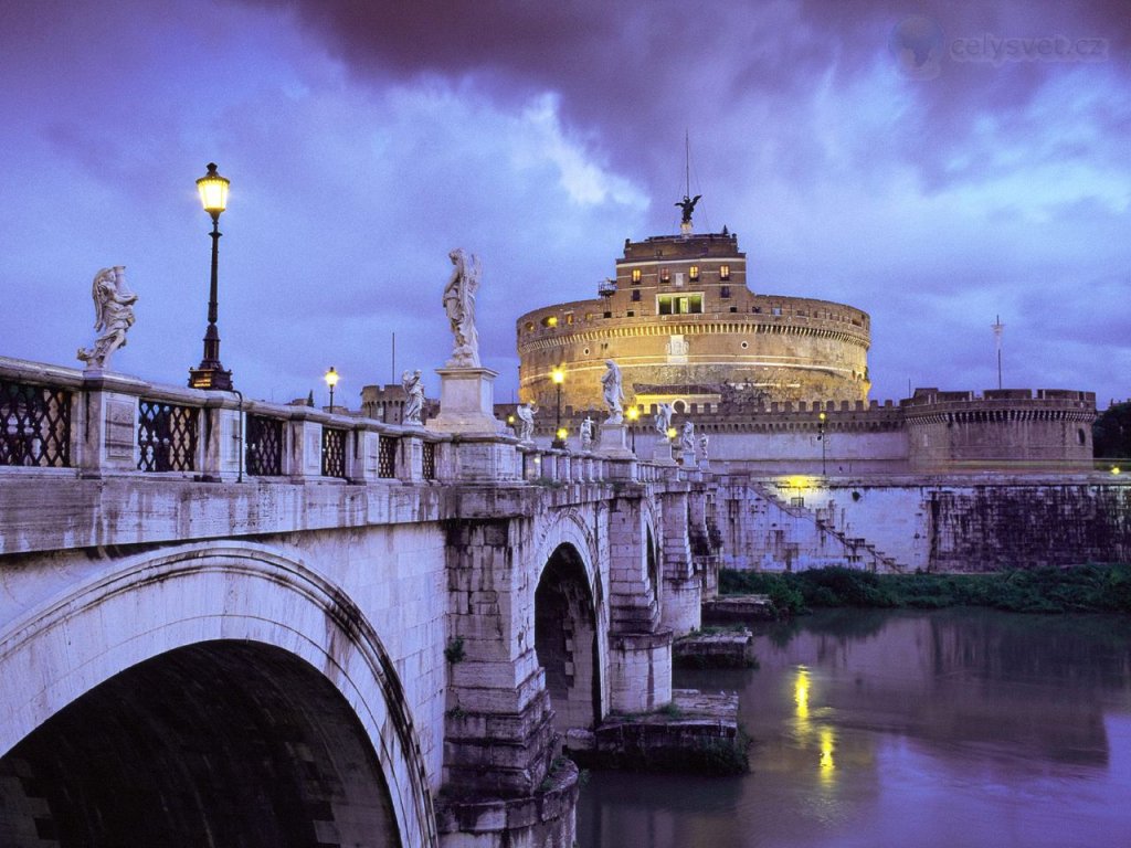 Foto: Castel Santangelo And Bridge, Rome, Italy