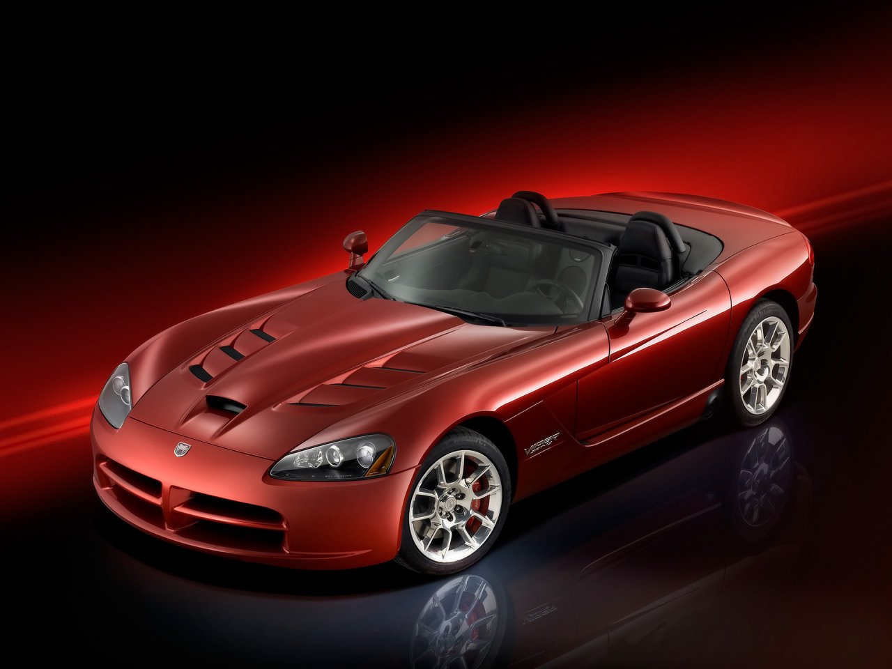 Foto: Dodge Viper SRT10 Roadster Front And Side Red (2008)