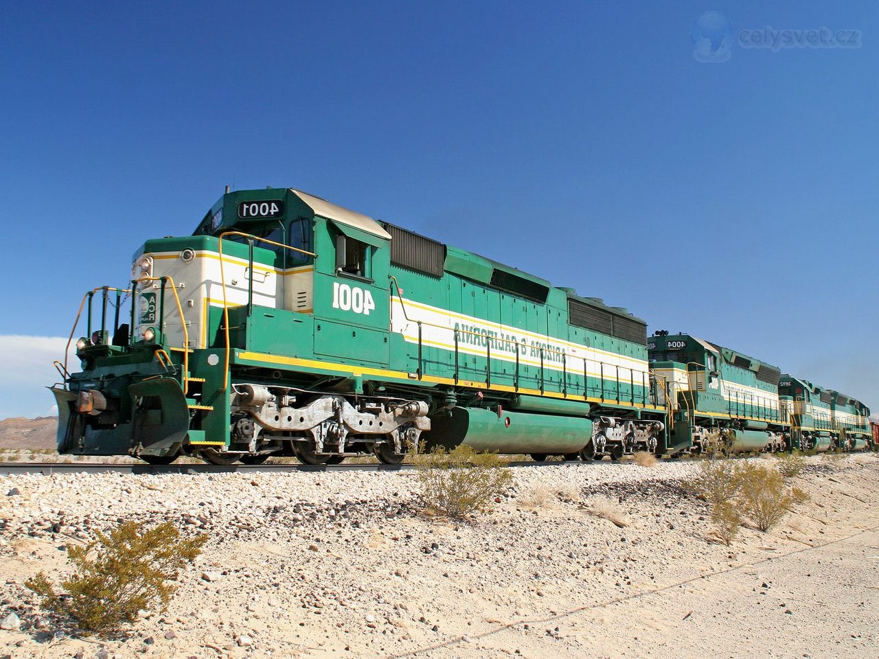 Foto: The Arizona & California Railroad, Cadiz, California